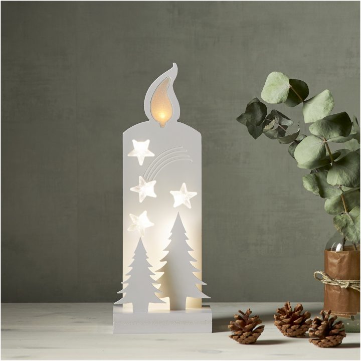 Grandy Vit Star Trading Gran & Ljus - 13 cm – bild 6