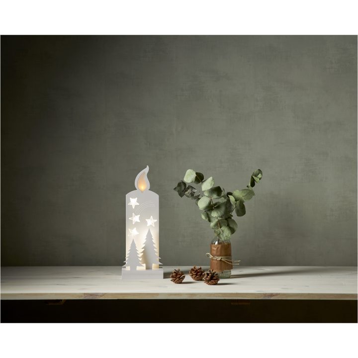Grandy Vit Star Trading Gran & Ljus - 13 cm – bild 5