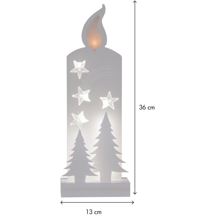 Grandy Vit Star Trading Gran & Ljus - 13 cm – bild 4