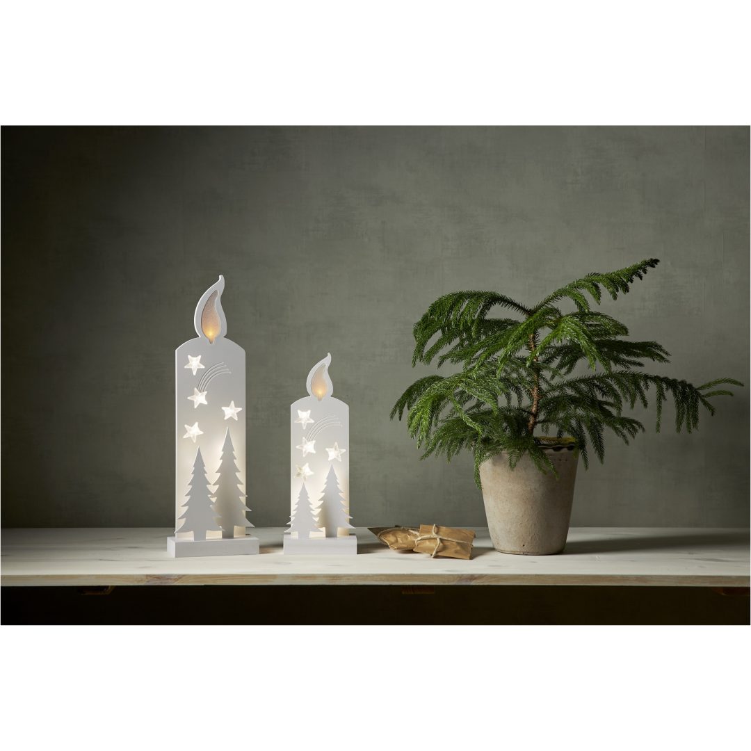 Grandy Vit Star Trading Gran & Ljus - 13 cm – bild 3