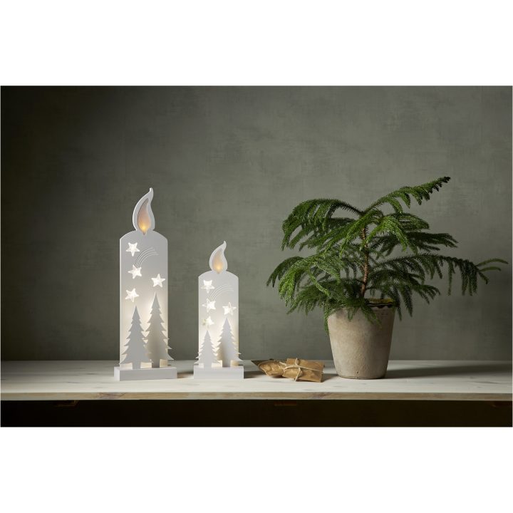 Grandy Vit Star Trading Gran & Ljus - 13 cm – bild 3