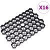 Gräsarmering 16 st svart 60x40x3 cm plast vidaXL – miniatyr 2