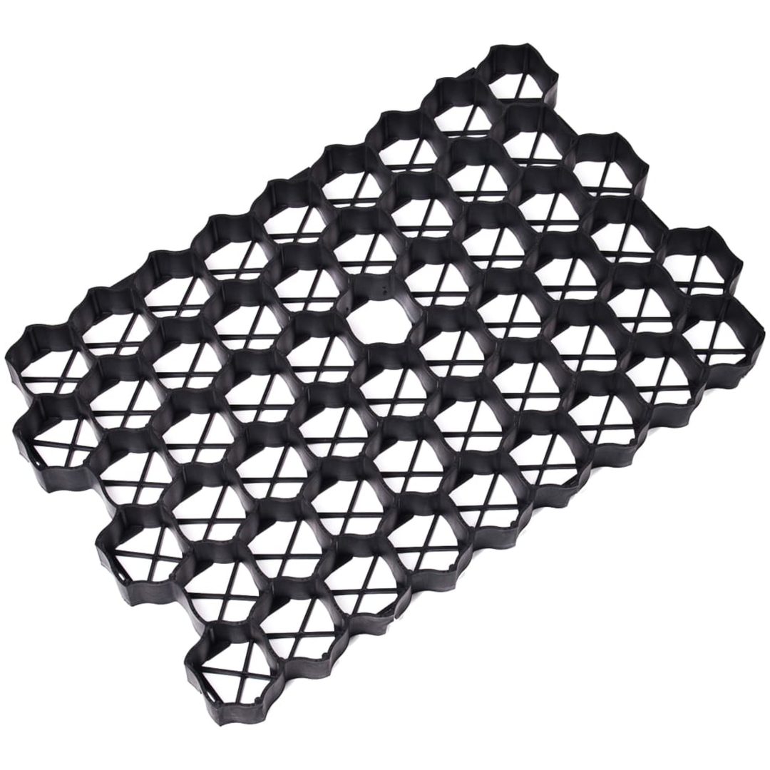 Gräsarmering 16 st svart 60x40x3 cm plast vidaXL – bild 3