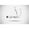 Grenrör Touring Dual Header System Rostfritt Stål Silver ZARD – miniatyr 1