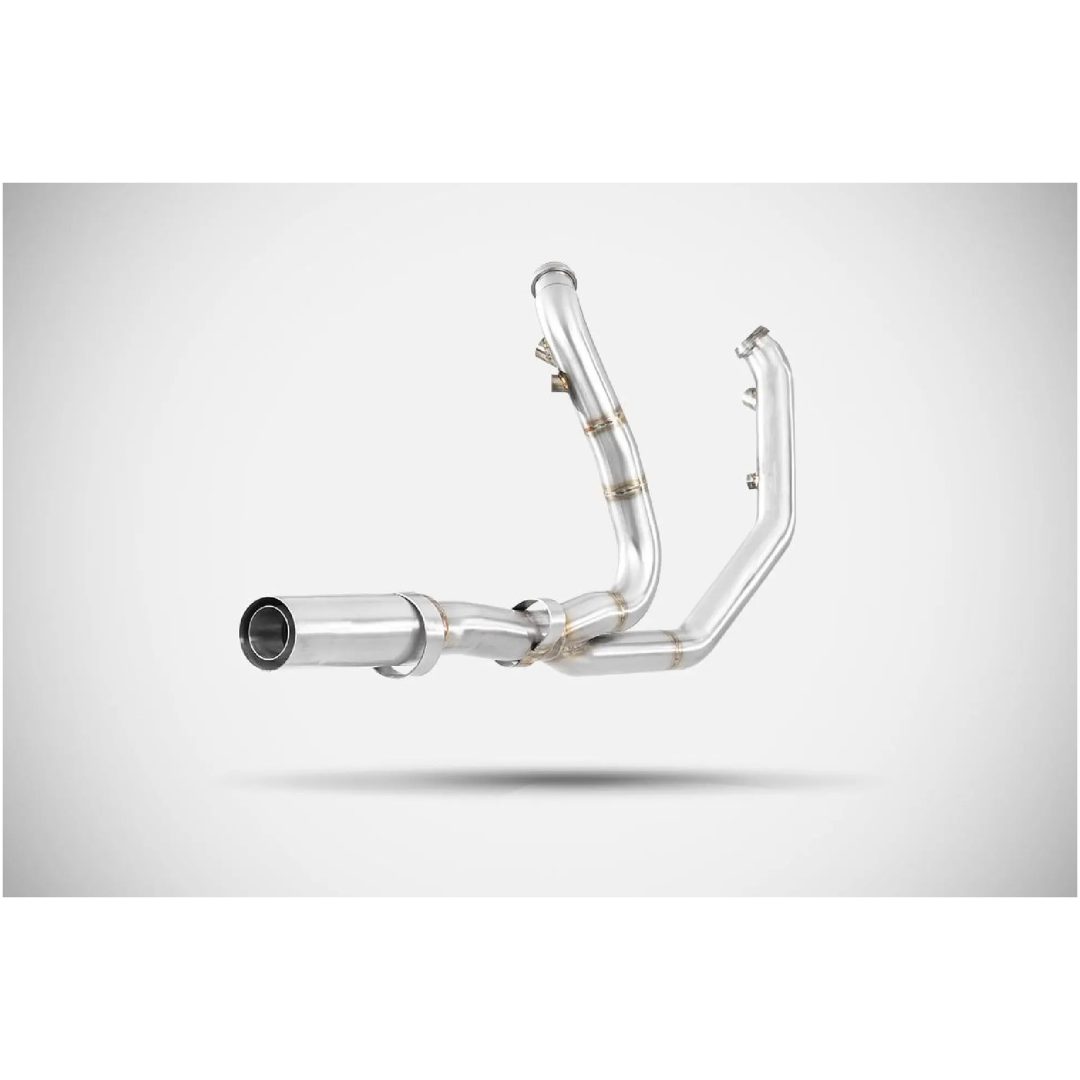 Grenrör Touring Dual Header System Rostfritt Stål Silver ZARD
