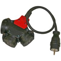 GRENUTTAG 230V 3VÄGS 0.8M3G1,5 H07RN-F