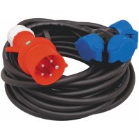 Grenuttag/övergång, 3xSchuko, 16A, 12 m, IP44 MALMBERGS