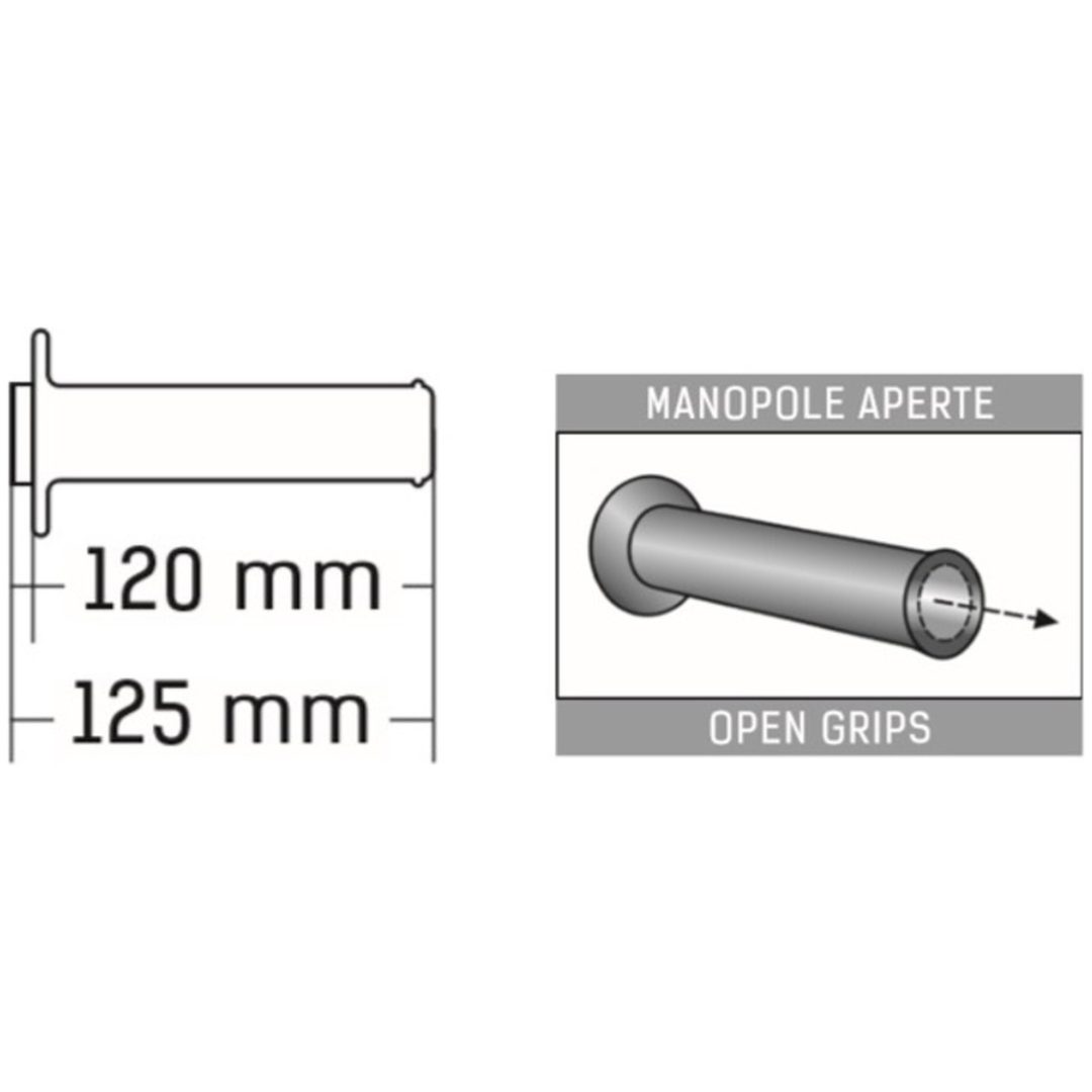 Grips A010 No Waffle DOMINO Svart/Grå – bild 4