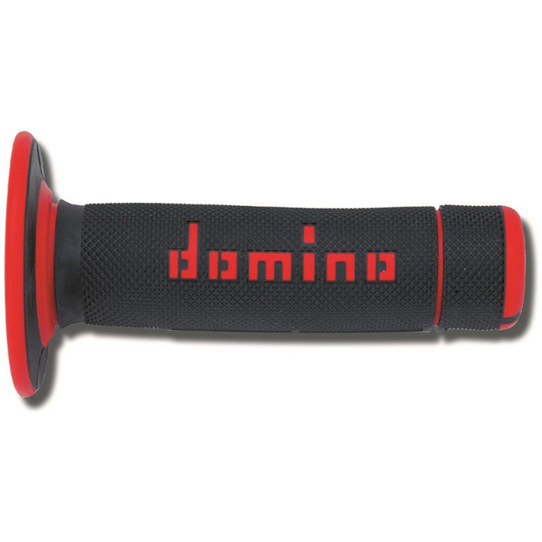 Grips A020 MX Full Diamond DOMINO Svart/Röd – bild 2