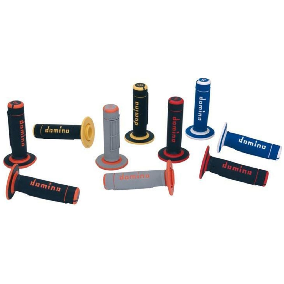 Grips A020 MX Full Diamond DOMINO Svart/Röd