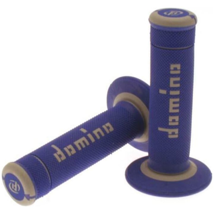 Grips A190 Off-Road Full Diamond DOMINO Blå/Grå – bild 2