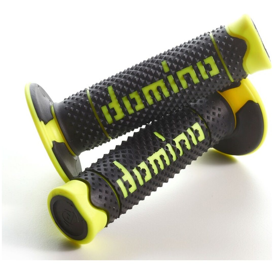 Grips A260 Off-road Full Diamond DOMINO Svart/Gul