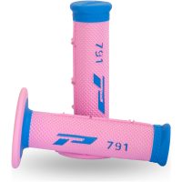 Gummihandtag 791 Density Våffelmönster Blå/Rosa Progrip
