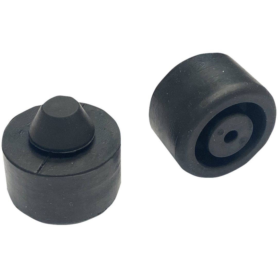 Gummikuddar Svart 2-pack K&S TECHNOLOGIES