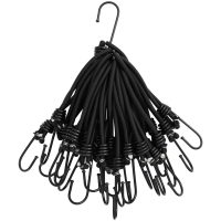 Gummistroppar med krok 25 st 17 cm vidaXL
