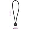 Gummistroppar med kula 25 st 21 x 0,5 cm vidaXL – miniatyr 5