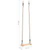 Gunga 200 cm massiv furu vidaXL – miniatyr 7