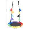 Gunga med flaggor 100 cm vidaXL – miniatyr 5