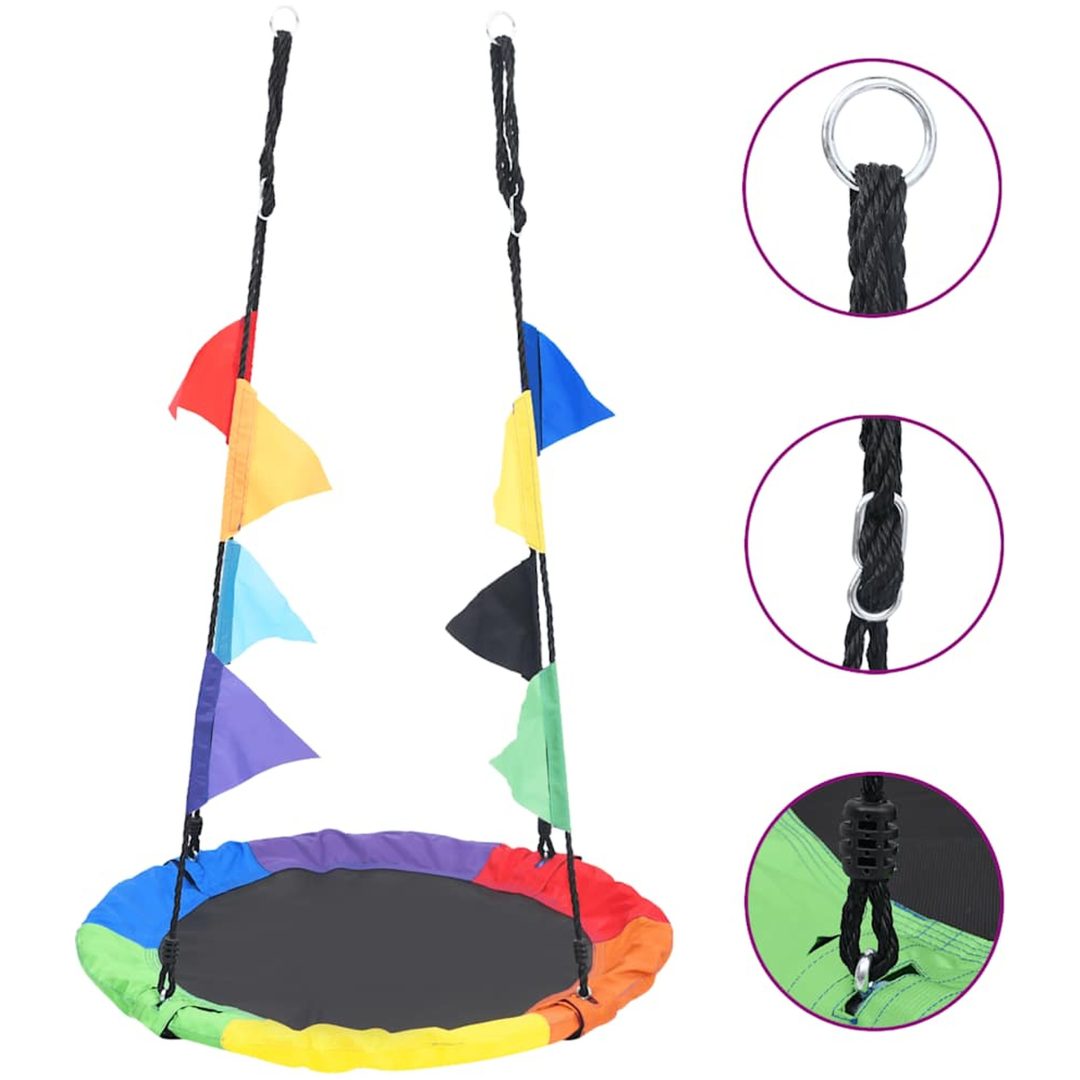 Gunga med flaggor 100 cm vidaXL