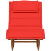 Gungande Solstolar med Kuddar 2 st Massiv Acaciaträ vidaXL 60 x 154 x 74 cm – miniatyr 5