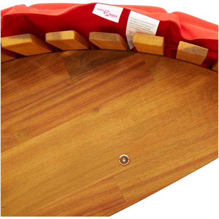 Gungande Solstolar med Kuddar 2 st Massiv Acaciaträ vidaXL 60 x 154 x 74 cm – bild 10
