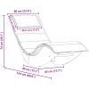Gungande Solstolar med Kuddar 2 st Massivt Akaciaträ vidaXL 60 x 154 x 74 cm – miniatyr 11