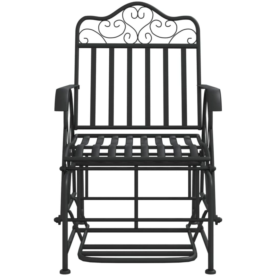 Gungbänk 61 cm svart stål vidaXL – bild 3