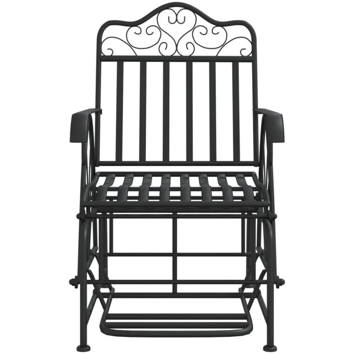 Gungbänk 61 cm svart stål vidaXL – bild 3