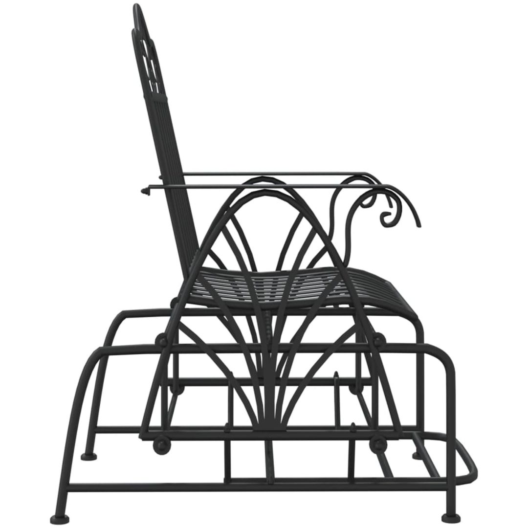 Gungbänk 61 cm svart stål vidaXL – bild 4