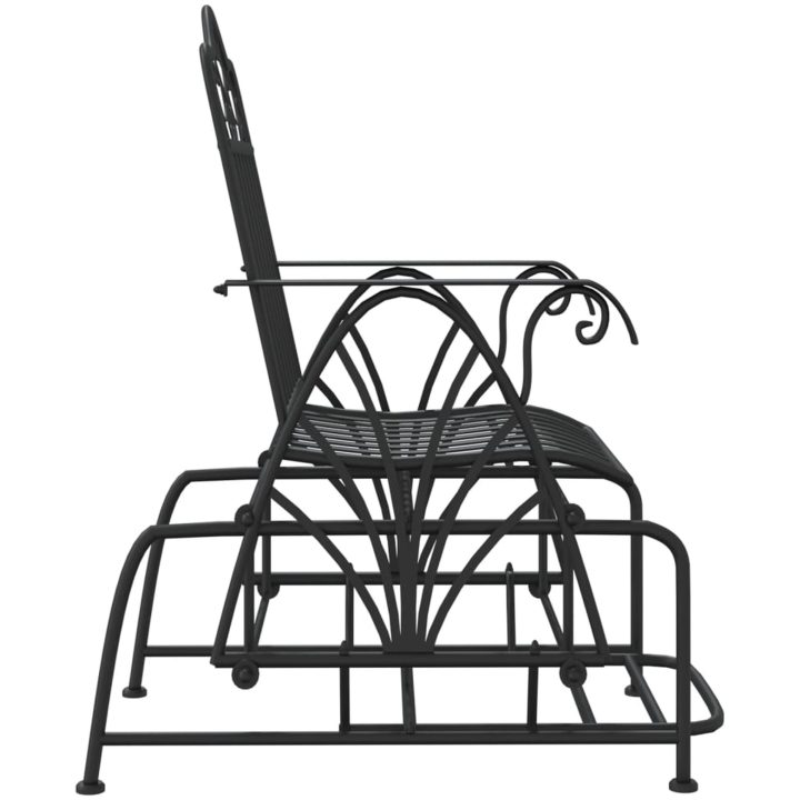 Gungbänk 61 cm svart stål vidaXL – bild 4