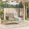 Gungbänk beige 119x56x48 cm konstrotting vidaXL – miniatyr 3
