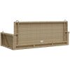 Gungbänk beige 119x56x48 cm konstrotting vidaXL – miniatyr 6