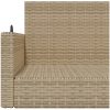 Gungbänk beige 119x56x48 cm konstrotting vidaXL – miniatyr 8