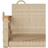 Gungbänk beige konstrotting vidaXL 63 x 62 x 40 cm – miniatyr 8
