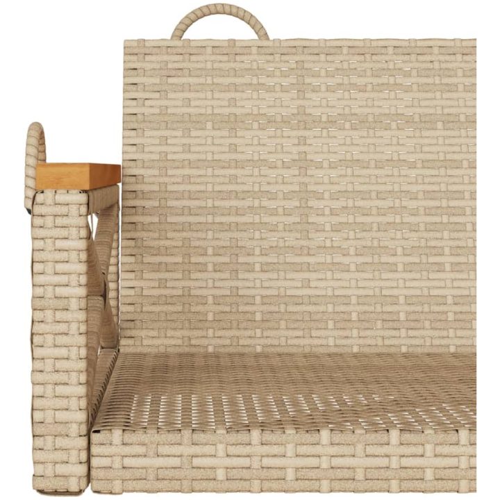 Gungbänk beige konstrotting vidaXL 63 x 62 x 40 cm – bild 8