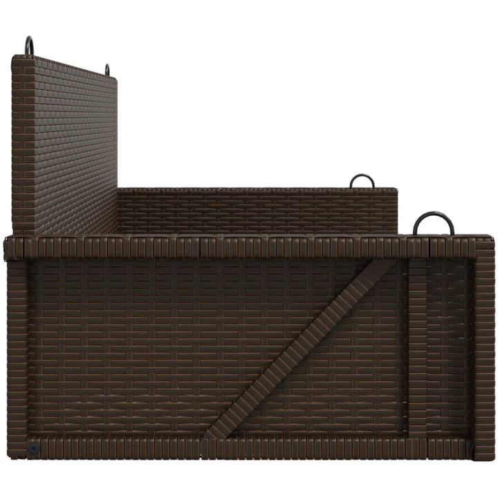 Gungbänk brun 119x56x48 cm konstrotting vidaXL – bild 5
