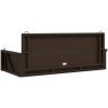 Gungbänk brun 119x56x48 cm konstrotting vidaXL – miniatyr 6