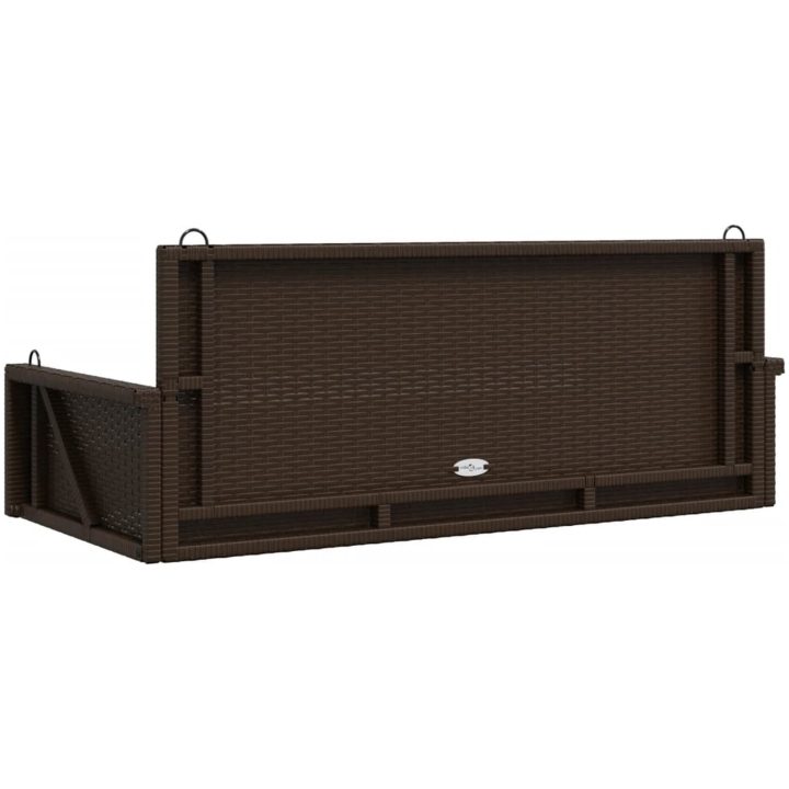 Gungbänk brun 119x56x48 cm konstrotting vidaXL – bild 6