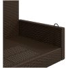 Gungbänk brun 119x56x48 cm konstrotting vidaXL – miniatyr 7