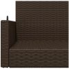 Gungbänk brun 119x56x48 cm konstrotting vidaXL – miniatyr 8