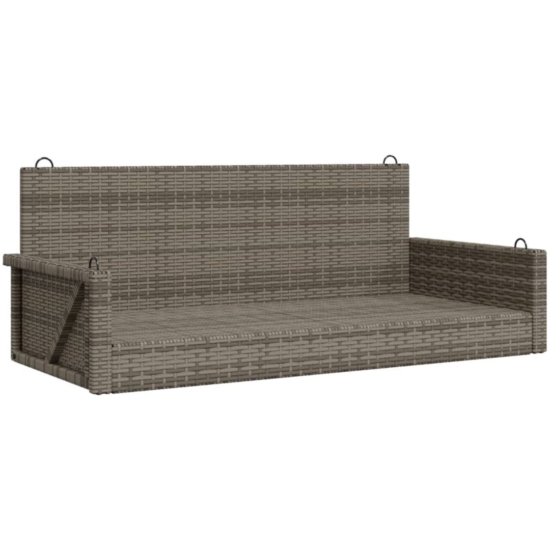Gungbänk grå 119x56x48 cm konstrotting vidaXL – bild 2