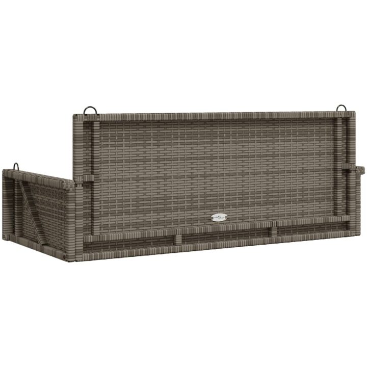 Gungbänk grå 119x56x48 cm konstrotting vidaXL – bild 6