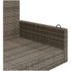 Gungbänk grå 119x56x48 cm konstrotting vidaXL – miniatyr 7