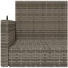Gungbänk grå 119x56x48 cm konstrotting vidaXL – miniatyr 8