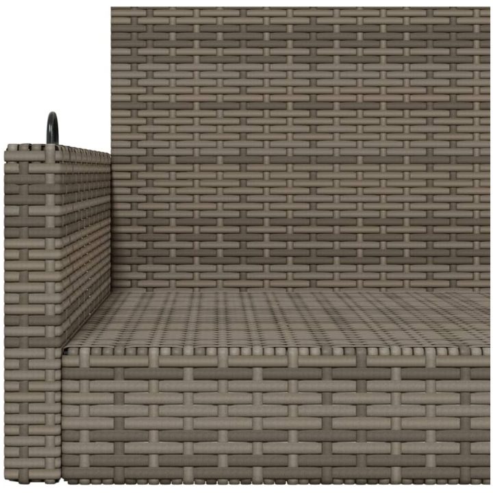 Gungbänk grå 119x56x48 cm konstrotting vidaXL – bild 8
