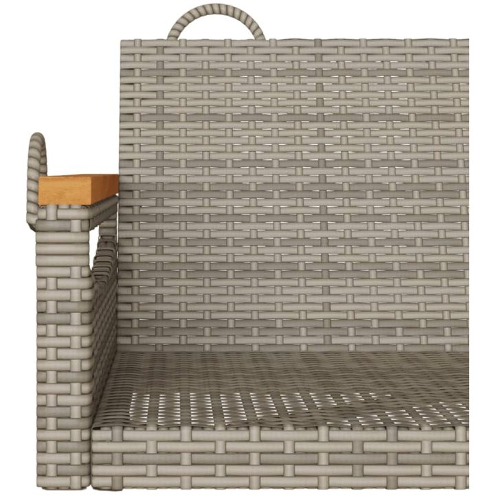 Gungbänk grå konstrotting vidaXL 63 x 62 x 40 cm – bild 8
