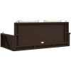 Gungbänk med dynor brun 119x56x48 cm konstrotting vidaXL – miniatyr 6