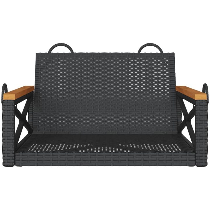 Gungbänk svart konstrotting vidaXL 63 x 62 x 40 cm – bild 4