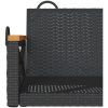 Gungbänk svart konstrotting vidaXL 63 x 62 x 40 cm – miniatyr 8