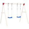 Gungor med rep 2 st blå 38x16 cm polyeten vidaXL – miniatyr 1